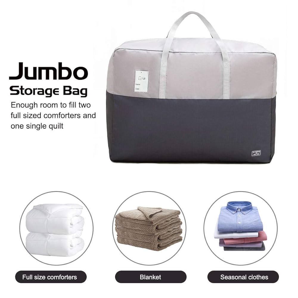 Amazon｜105l 衣類収納バッグ 2枚 ダウン掛け布団収納バッグ